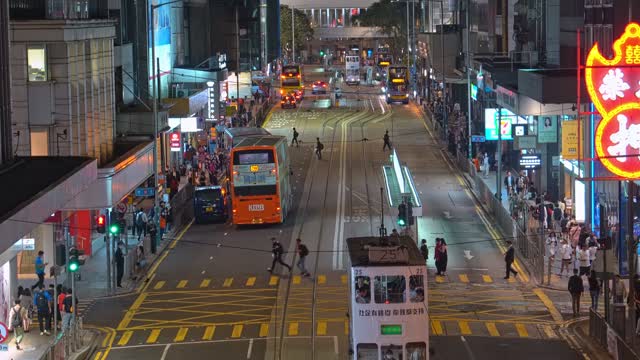 香港城市车流视频4K
