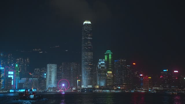 香港IFC夜景视频4K
