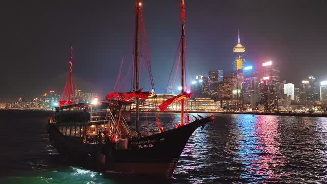 香港船只经过视频4K30
